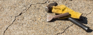 cracked concrete repairs