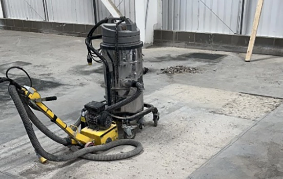 repairing power floated concrete